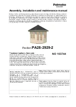 Preview for 1 page of Lemeks PA28-2929-2 Assembly, Installation And Maintenance Manual