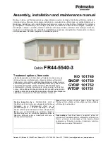 Preview for 1 page of Lemeks PALMAKO FR44-5540-3 Assembly, Installation And Maintenance Manual