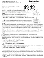 Предварительный просмотр 15 страницы Lemeks PALMAKO KALEV MV100-4720 Assembly, Installation And Maintenance Manual