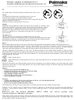 Preview for 7 page of Lemeks Palmako MV70-3121 Assembly, Installation And Maintenance Instructions