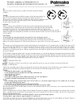 Preview for 8 page of Lemeks Palmako MV70-3121 Assembly, Installation And Maintenance Instructions