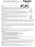 Preview for 12 page of Lemeks Palmako MV70-3121 Assembly, Installation And Maintenance Instructions