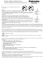 Preview for 13 page of Lemeks Palmako MV70-3121 Assembly, Installation And Maintenance Instructions