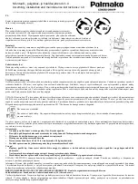 Preview for 20 page of Lemeks Palmako MV70-3121 Assembly, Installation And Maintenance Instructions