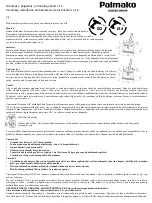 Preview for 30 page of Lemeks Palmako MV70-3731 Assembly, Installation And Maintenance Instructions