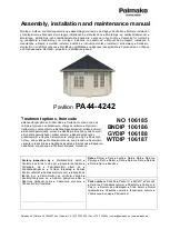 Preview for 1 page of Lemeks Palmako PA44-4242 Assembly, Installation And Maintenance Manual