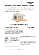 Lemeks Palmako PAV-5040-1KI-1 Assembly, Installation And Maintenance Manual preview