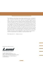 Preview for 60 page of LEMI BELLAGIO 1M Instructions For Use Manual