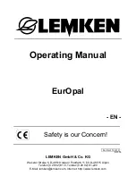 LEMKEN EurOpal Operating Manual preview