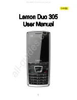 Lemon Lemon Duo 305 User Manual предпросмотр