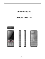 Lemon TRIO 320 User Manual предпросмотр