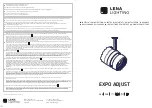 Lena Lighting EXPO ADJUST Installation Instruction предпросмотр