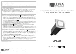 Lena Lighting UP LED Installation Instruction preview
