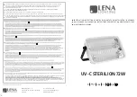 Preview for 1 page of Lena Lighting UV-C STERILION 72W Installation Instruction