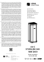 Lena Lighting UV-C Sterilon Car 18W/230V User Manual preview