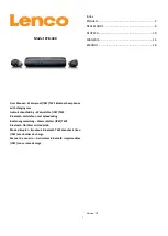 Preview for 1 page of LENCO 8711902041658 User Manual