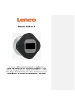 LENCO BAR-013 User Manual preview