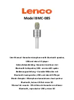 LENCO BMC-085 User Manual preview