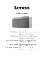 LENCO BT-200 Light User Manual предпросмотр