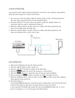 Preview for 11 page of LENCO BTT-9 User Manual