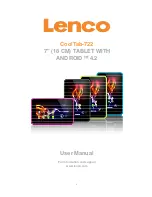 Предварительный просмотр 1 страницы LENCO CARTAB-925 User Manual