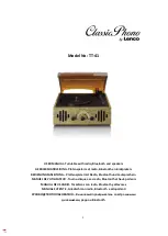 Предварительный просмотр 1 страницы LENCO Classic Phono TT-41 User Manual