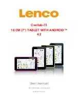 Предварительный просмотр 1 страницы LENCO Cooltab-73 User Manual