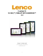 Предварительный просмотр 1 страницы LENCO Cooltab-74 User Manual