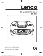 LENCO CR-3303 Instruction Manual предпросмотр