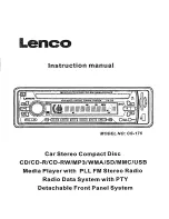 Preview for 1 page of LENCO CS-175 Instruction Manual