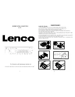 Preview for 7 page of LENCO CS-322 Instruction Manual