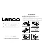 Preview for 22 page of LENCO CS-322 Instruction Manual