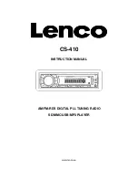 Preview for 1 page of LENCO CS-410 Instruction Manual