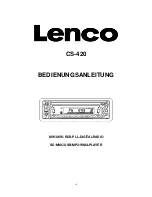 Preview for 11 page of LENCO CS-420 Instruction Manual