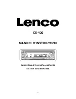 Preview for 22 page of LENCO CS-420 Instruction Manual