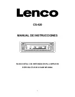 Preview for 32 page of LENCO CS-420 Instruction Manual