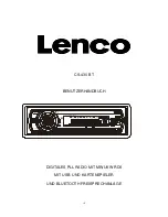 Preview for 11 page of LENCO CS-430BT Instruction Manual