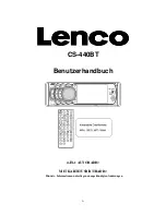 Предварительный просмотр 22 страницы LENCO CS-440 BT Instruction Manual