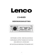 Preview for 13 page of LENCO CS-450 CD Instruction Manual