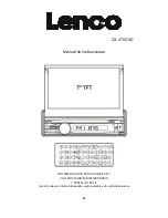 Предварительный просмотр 86 страницы LENCO CS-470 DVD Instruction Manual