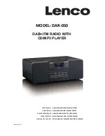 LENCO DAR-050 User Manual предпросмотр