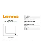 Preview for 1 page of LENCO DF-1031 User Manual