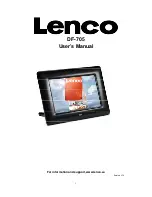 LENCO DF-705 User Manual preview