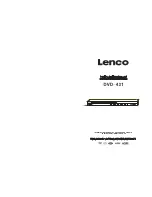 Предварительный просмотр 56 страницы LENCO DVD-431 Instruction Manual