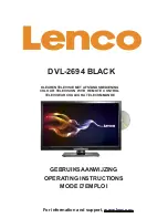 Предварительный просмотр 1 страницы LENCO DVL-2694 BLACK Operating Instructions Manual