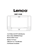 LENCO DVP-1040 Manual preview