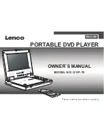 LENCO DVP-70 Owner'S Manual preview