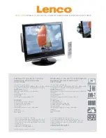 LENCO DVT-1932 Specifications preview