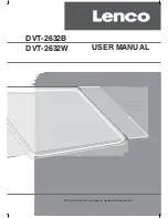 Preview for 1 page of LENCO DVT-2632 User Manual