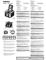 Preview for 1 page of LENCO IPD-3000 User Manual